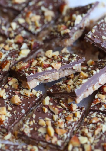 Crunchy Almond Roca Squares