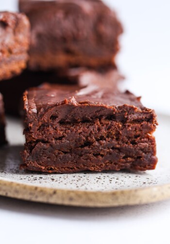 Fudgy Baileys Brownie with chocolate ganache