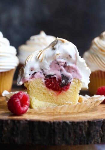 Baked Alaska Cupcakes