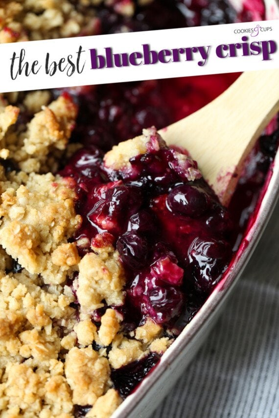 Blueberry Crisp Pinterest Image