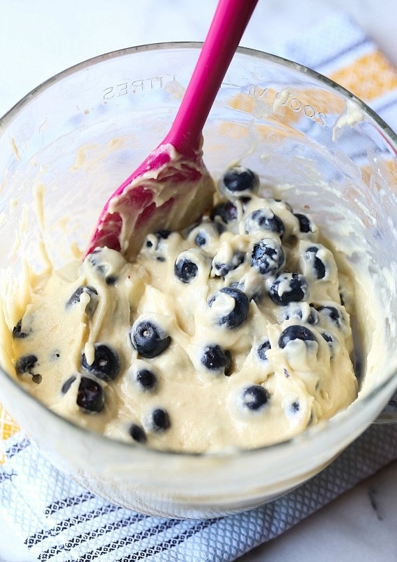 Fresh Blueberries for Blueberry Muffin Cake!