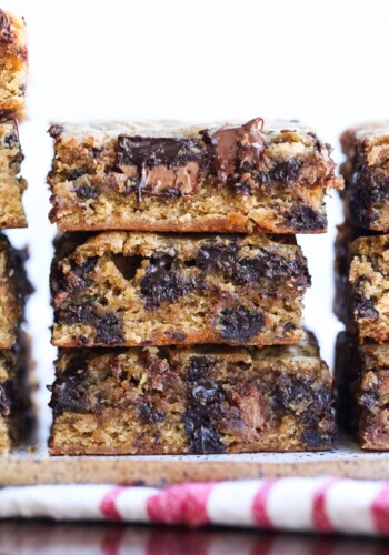 Congo bars cut and stacked with milk and semi sweet chocolate