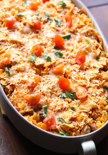 A Cheesy Dorito Casserole From Above