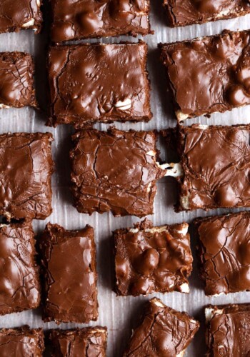 Freshly Made Marshmallow Brownies