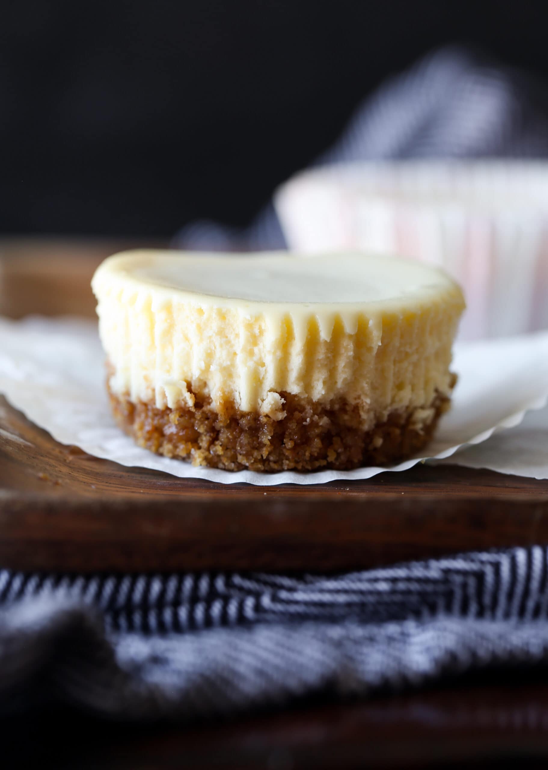 unwrapped mini cheesecake