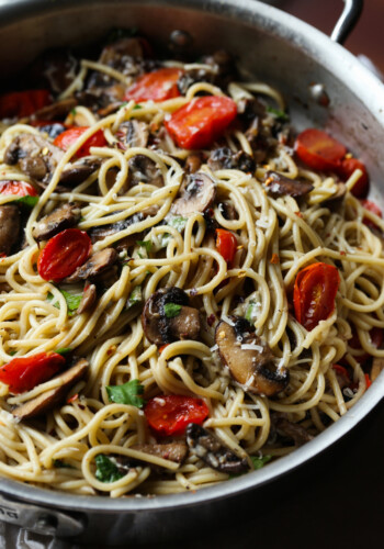 Mushroom and Garlic Butter Pasta