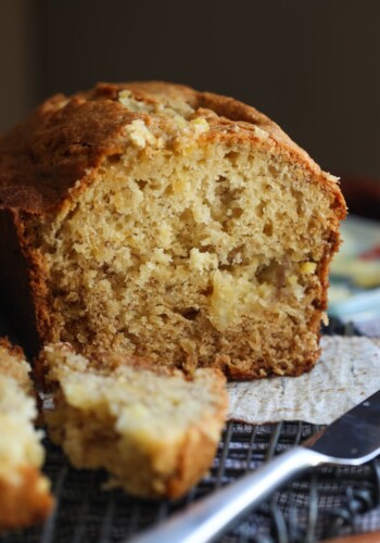 Soft and Moist Pineapple Banana Bread