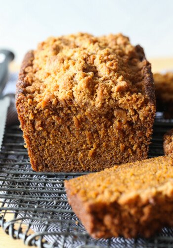 quick and easy pumpkin bread sliced