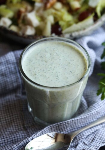 Homemade Ranch Dressing in a Glass