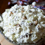 Snickers Fluff Salad in a serving bowl