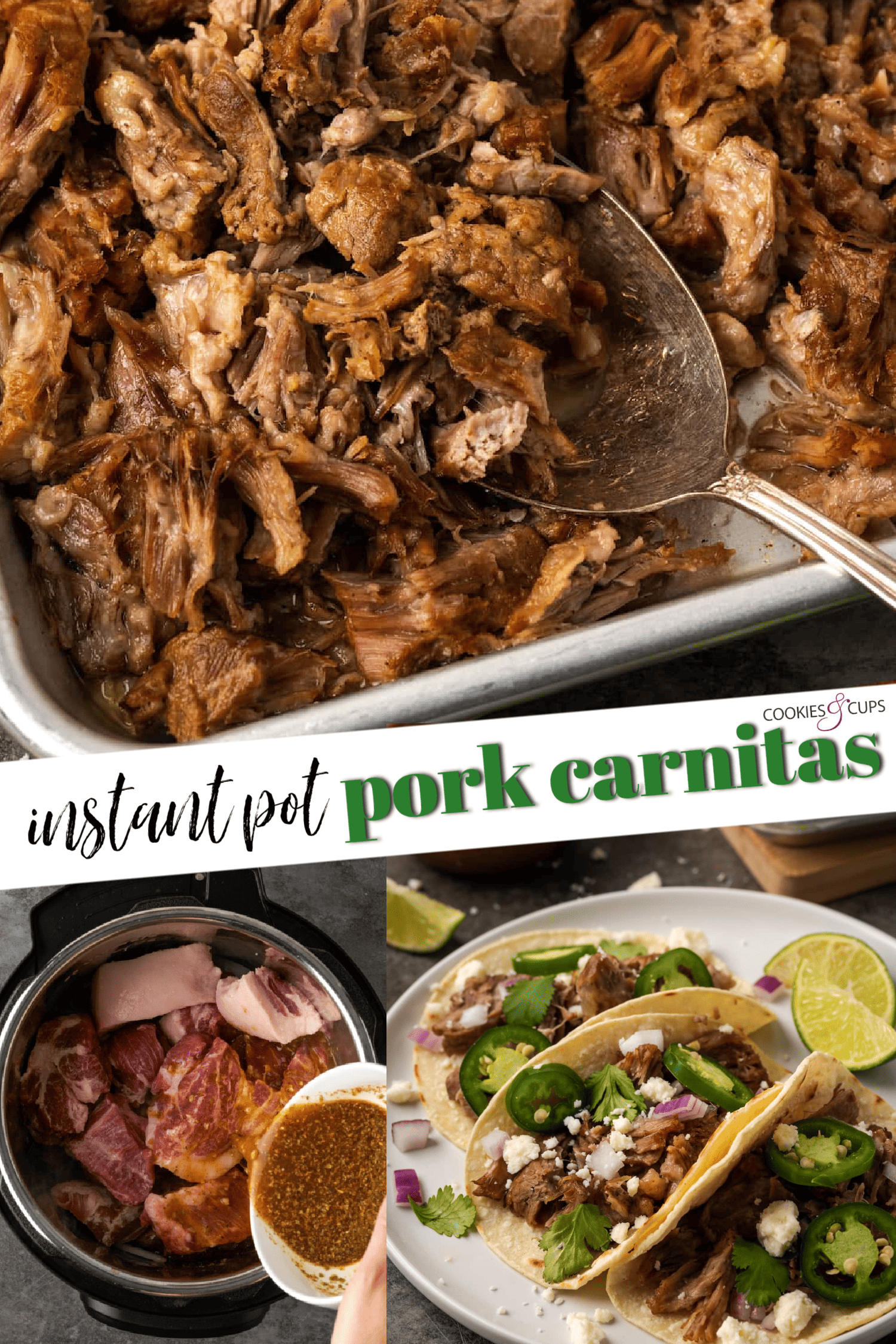 Instant pot carnitas pinterest image