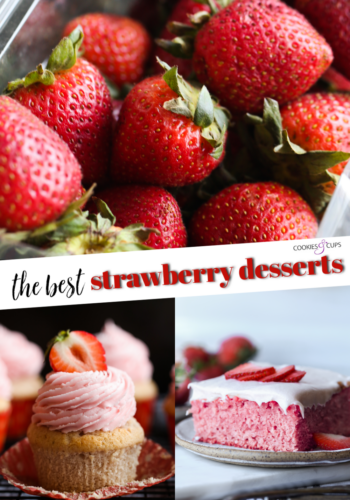 Strawberry dessert pinterest image